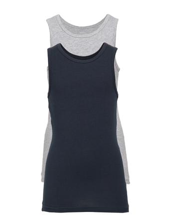 Nkmtank Top 2P Grey Melange Noos Patterned Name It