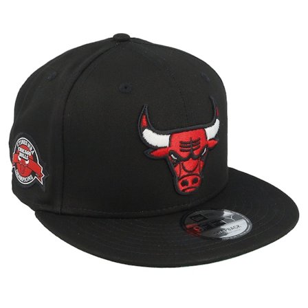 New Era - Negro snapback Gorra - Chicago Bulls Team Side Patch 9FIFTY Black Snapback @ Hatstore