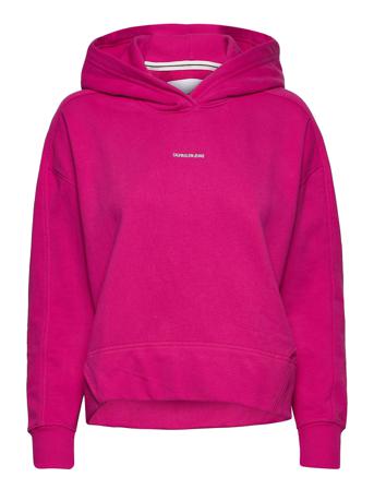 Micro Branding Hoodie Huppari Vaaleanpunainen Calvin Klein Jeans