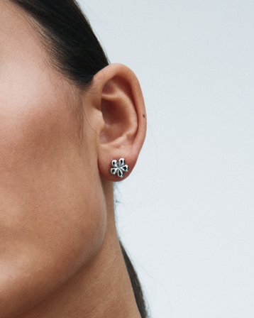 Edblad Daisy Studs Steel Sølvfarvet Smykker Pige - Kids Brand Store