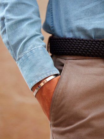 John Henric Men's Silberarmband Darwin Size Onesize