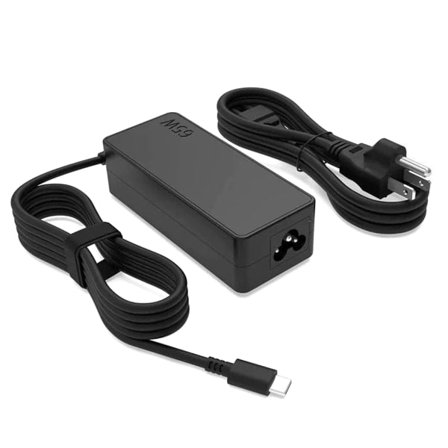 Ny universel 65W USB-C bærbar oplader til Chromebooks Thinkpads Notebook Phone PD Hurtigopladning Type-C strømadapter