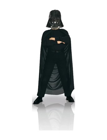 Darth Vader Dress-Up Cape And Mask Kit Black Rubies