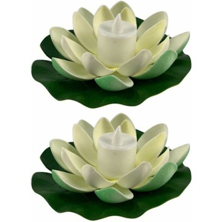 Flytande poollampor, LED-lotusblomlampor, flytande LED-ljus för simning