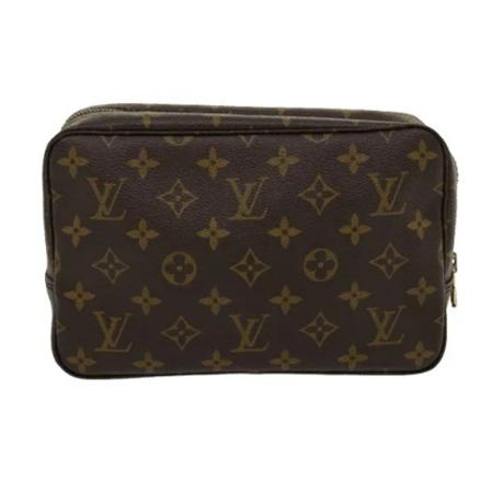 Louis Vuitton Vintage, Brown Canvas Louis Vuitton Trousse Toilette Bruin, Dames, Maat:ONE Size