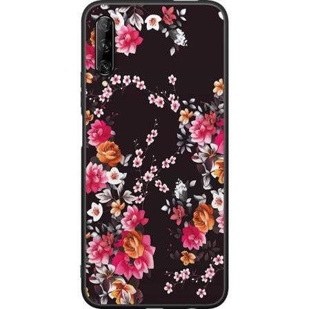 Huawei P Smart Pro 2019 Svart Skal Flower Splash