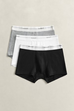 GANT Herren 3er-Pack Boxershorts (XXXL) Schwarz/Weiß