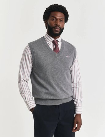 GANT Classic Cotton Vest - Multi/patterned - XL