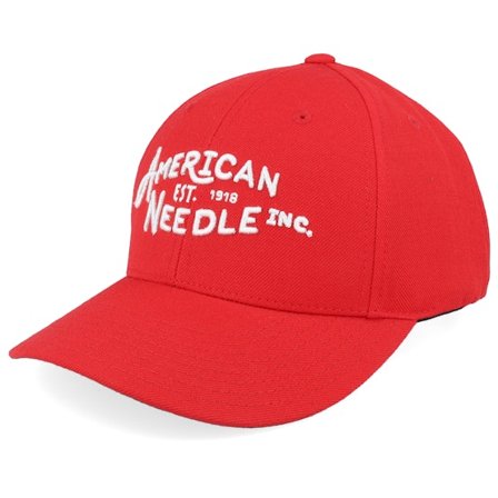 American Needle - Rot adjustable Cap - An Logo Tradition Red Adjustable @ Hatstore