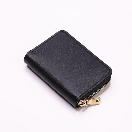 Solid farge plast side kompakt kortholder førerkort lommebok m