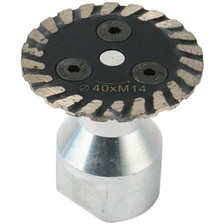 40mm M14 åpning diamantsag med avtagbar skjæreskive, egnet for granitt sandstein og betong