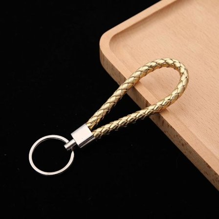 5kpl (kuvan väri) Punottu nahkainen avaimenperä - Monivärinen punos - laadukas