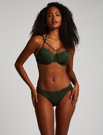 Hunkemöller Scallop Rio B - Khaki green - XS