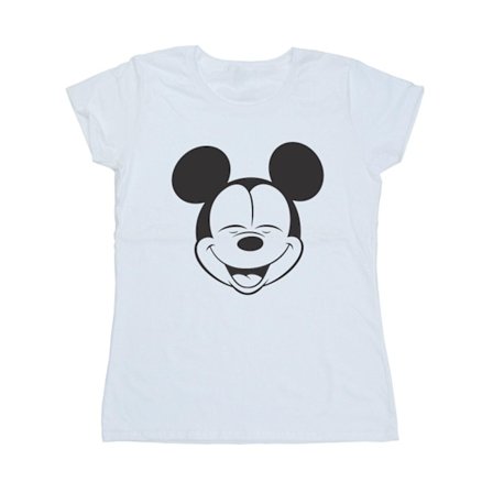 Disney Dam/Kvinnor Musse Pigg Stängda Ögon Bomull T-shirt M
