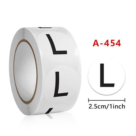 500 kpl/rulla Koko Tarra Tarra Koko Tarrat Koko Tarrat L L