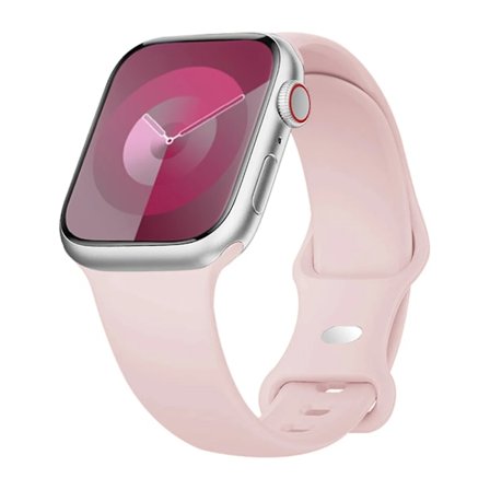 Silikonarmband för Apple Watch Band 40mm 44mm 46mm 45mm 41mm 49mm 38 42 Correa Armband iWatch serie 6 ultra2 7 8 9 se 10 band