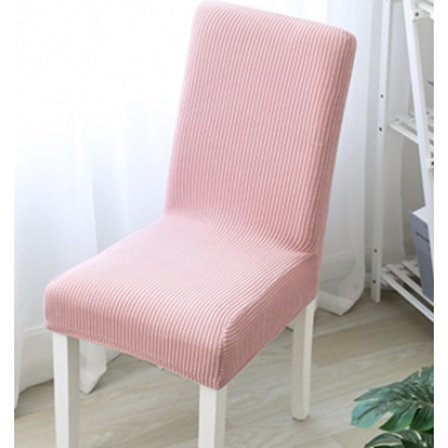 (Rosa) Set med 4 stolsöverdrag Spandex cover Jacquardmönster