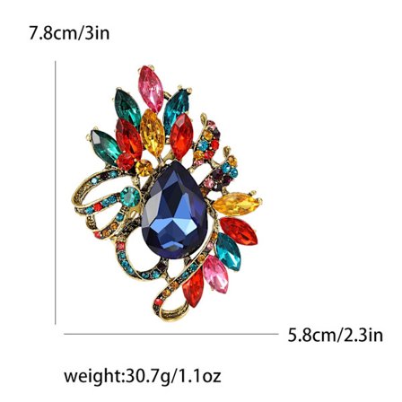 Kreativa och personliga broscher och corsager i kristallglas