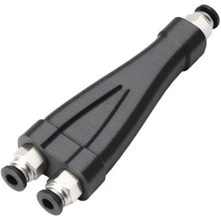 PTFE 3D-printer filament splitter, dobbel inngang, én utgang, høytemperaturrørkobling, kompatibel med P1S P1C X1C X1E Creality Voron