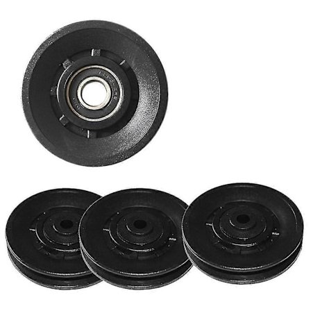 4 stk Universal 90 mm Diameter Slidstærke Lejer Rullehjul Kabel Gym Del