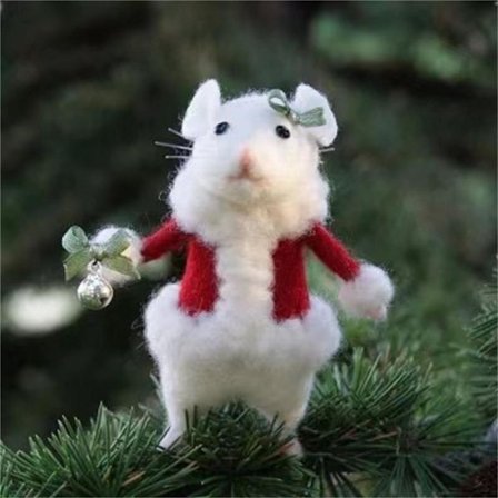 Halloween Mus Woolfilt Mus STYLE 5 STYLE 5