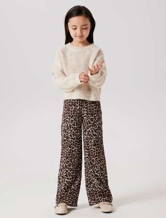 name it Nkflotta Wide Pant Box - Brown - 164