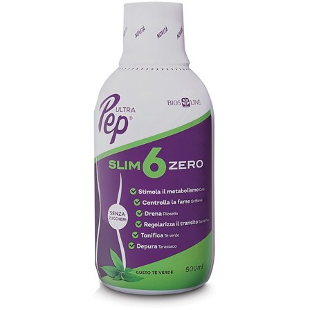 Bios Line Ultra Pep Slim 6 Zero Te' Verde 500ml