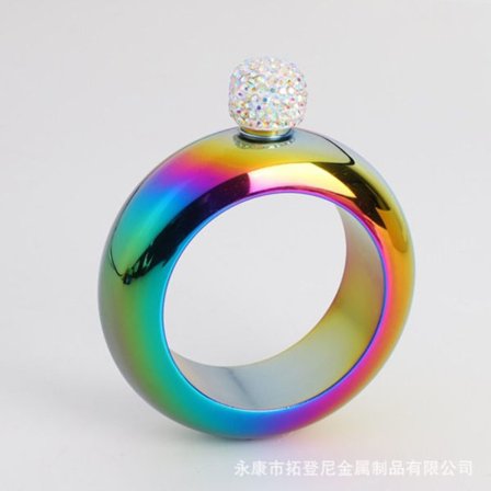 3,5 oz armbånd Vinflaske Bangle Hoftekolbe MULTICOLOR