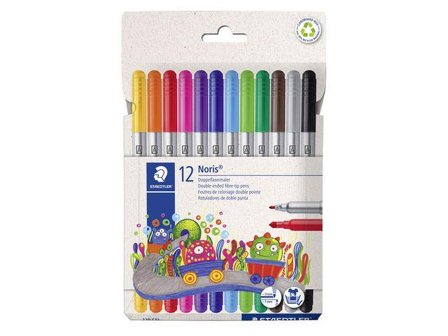 Staedtler Filtpenn Noris Club Duo assortert (12)