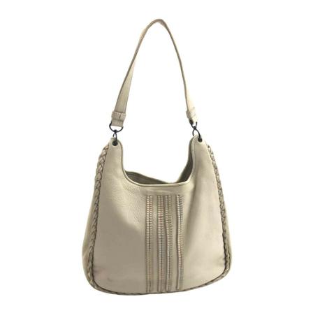 Bottega Veneta Vintage, Pre-owned Leather Shoulder Bag Wit, Dames, Maat:ONE Size,leer