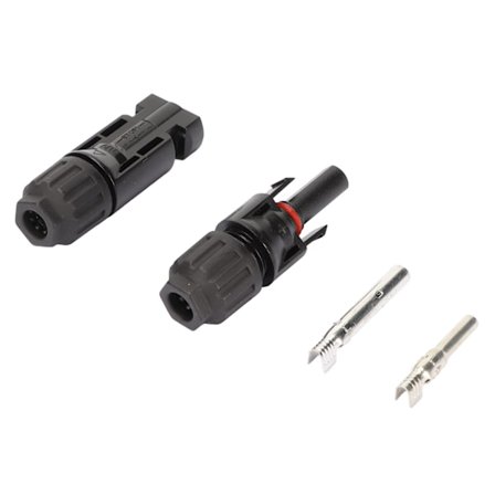 Yksi pari 1000VDC aurinkopaneeliliittimiä PC-muovia kupari-tina pinnoitettu aurinkosähköjärjestelmien liitin retkeilyyn