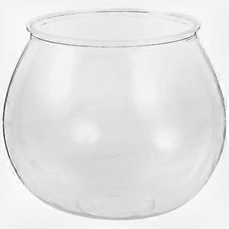 Transparent Runt Akvarium til Små Guldfisk - Klar Fiskeskål Egnet til Forskellige Fisketyper