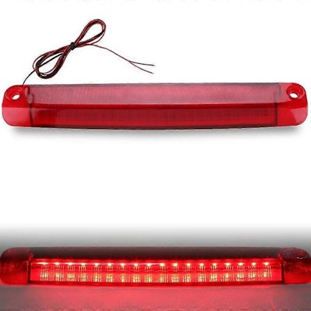 LED 3. Bremslys Bil Tag Baglygte Bar Stopindikator 30cm Vandafvisende Universal Til Auto SUV Sedan Ekstra Baglygte Del db