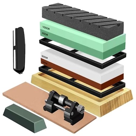 Slibestenssæt til Knivslibning / Slibeblok - 400/1000/3000/8000