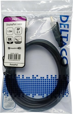 Deltaco DisplayPort-kabel - DisplayPort til DisplayPort - 1.5 m