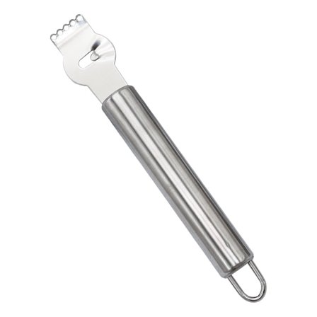 Citronzestskræller, professionel citronzestjern med kanelkniv, citronskærer i rustfrit stål til cocktail, citron, køkkenredskab (rustfrit stål Ha