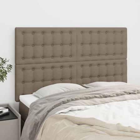 Vidaxl Huvudgavlar 4 St Taupe 72x5x78/88 Cm Tyg Taupe