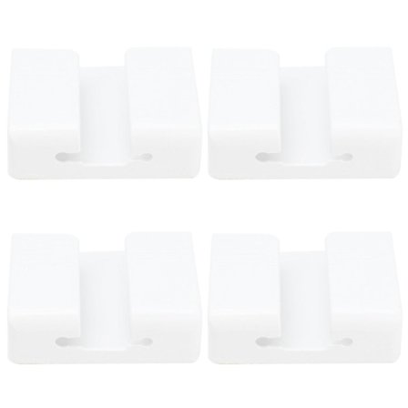 Seinään kiinnitettävä säilytyshylly kaukosäätimelle ja matkapuhelimen lataukseen, 4 kpl vaakasuora raidallinen muotoilu