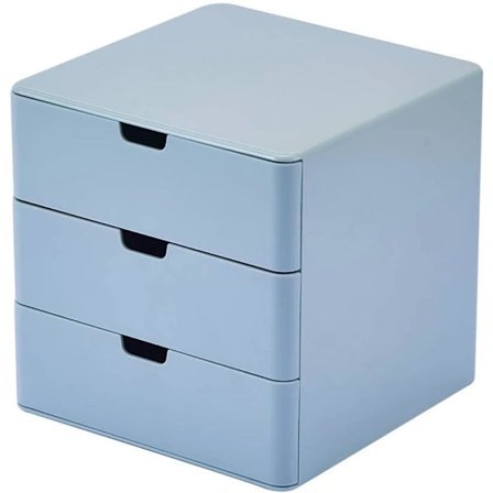 Skufforganisator for sminkebord, kompakt oppbevaringsorganisator med skuffer, liten størrelse, rosa