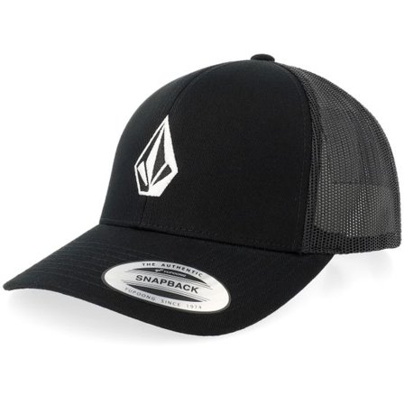 Volcom - Svart Keps - Full Stone Cheese Black Trucker @ Hatstore