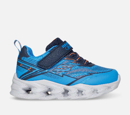 Skechers, S-Lights: Vortex 2.0 - Veltrox, 24, Blå, Dreng