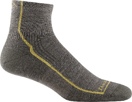 Darn Tough Men's Hiker 1/4 Sock Cushion Men hiking socks Grey M