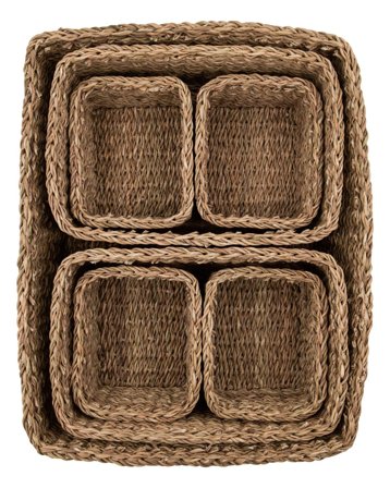 House Doctor Kurvsett Square Sjøgress 7stk