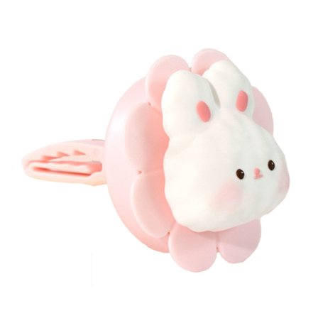 Søt Kanin Bil Luftventil Klips Blomsterrotasjon Vifte Duftspreder Interiørdekor