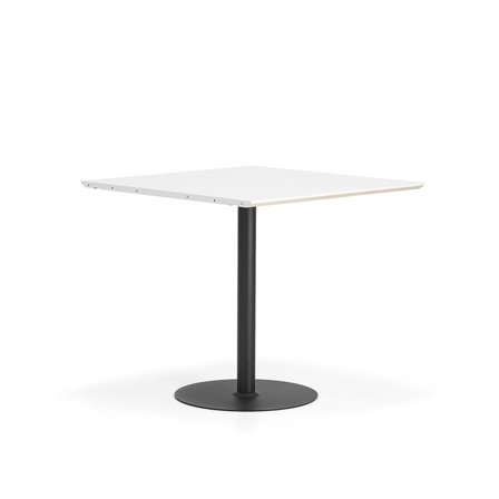 Table METRIC, middle unit, 1000X1000x900 mm, black/white