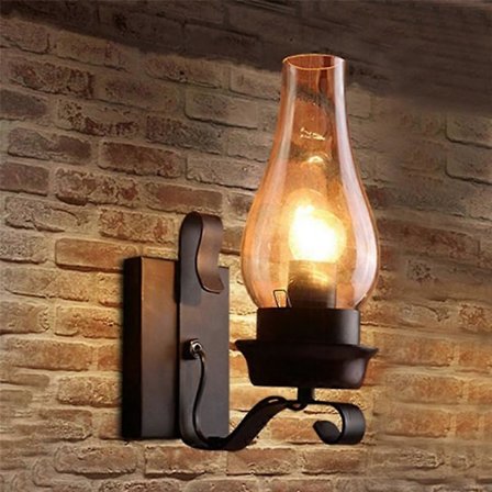 Vintage Industrielt Retro Væglampe Rustik Trisse Indendørs Sconce Lampe Armatur til Soveværelse Altan Cor