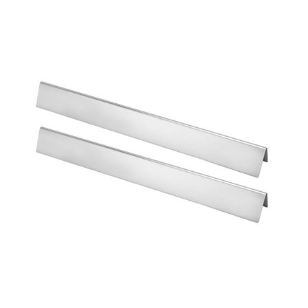2 stk. 22,5 tommer varmeplader i rustfrit stål Varmediffusor Gasgrill Reservedel Grill