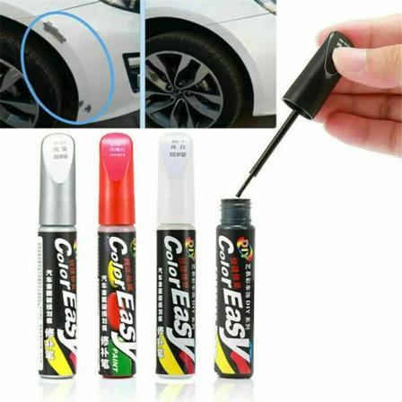 2-pack 12ml färgreparationspenna bil repborttagning bättringspenna Universal DIY Touch Up-penna Billackreparationspenna Vit bättringspenna Grårandig S