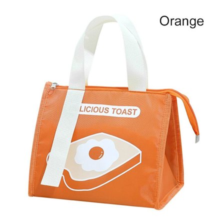 Isolerad Thermal Bag Kylväska Lunchväska ORANGE - spot sales