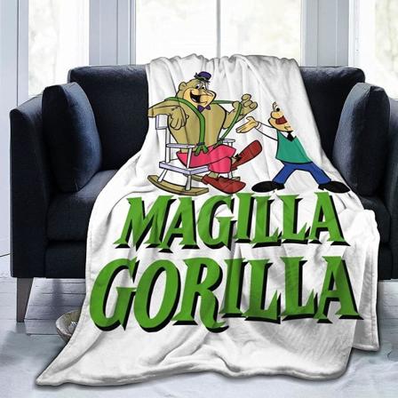 Magilla Gorilla Ultramjuk mikrofleecefilt Heminredning Lättvikt för soffa -q277 80x60in 200x150cm